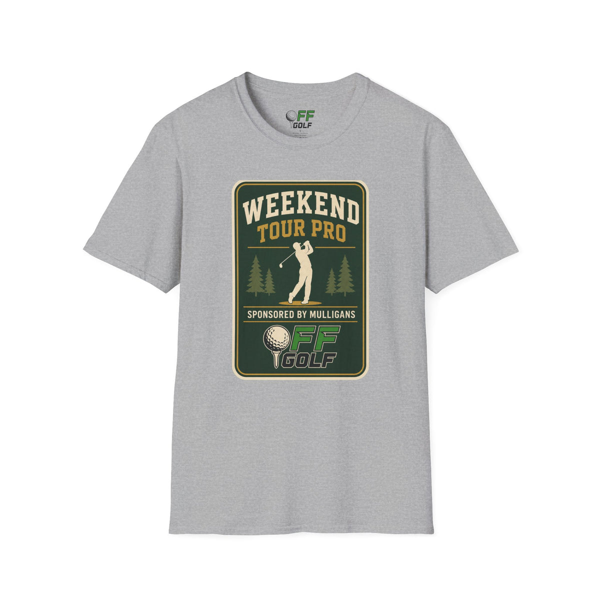 Golf T-Shirt — 'Weekend Tour Pro' Graphic Golfing Tee (16 Colors)