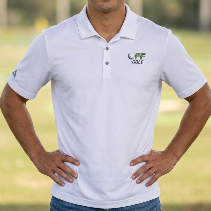 OFF Golf Performance Polo — Adidas Performance Golf Shirt (5 colors with black logo)