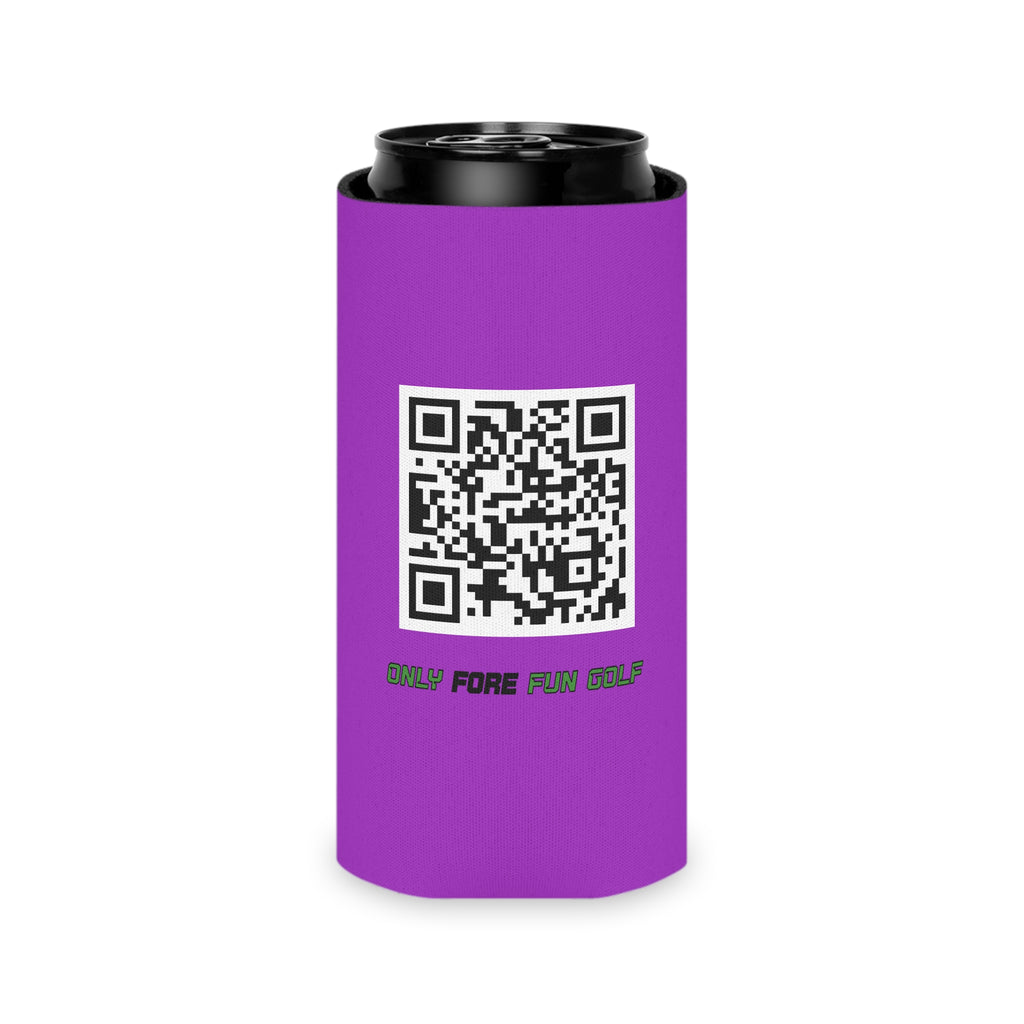 Regular or Slim Can Cooler — 'Shank Responsibly' Beverage Cooler - Purple