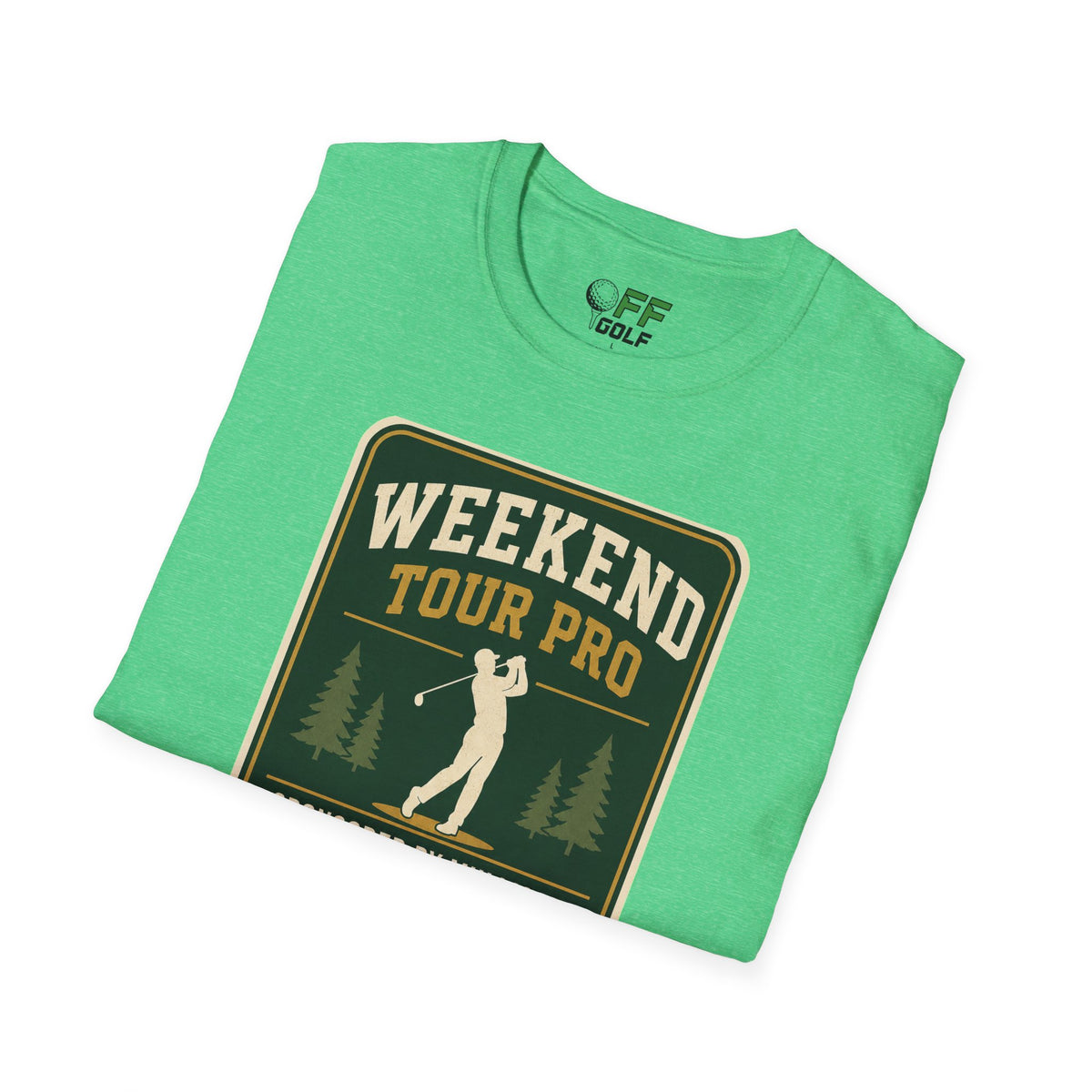 Golf T-Shirt — 'Weekend Tour Pro' Graphic Golfing Tee (16 Colors)