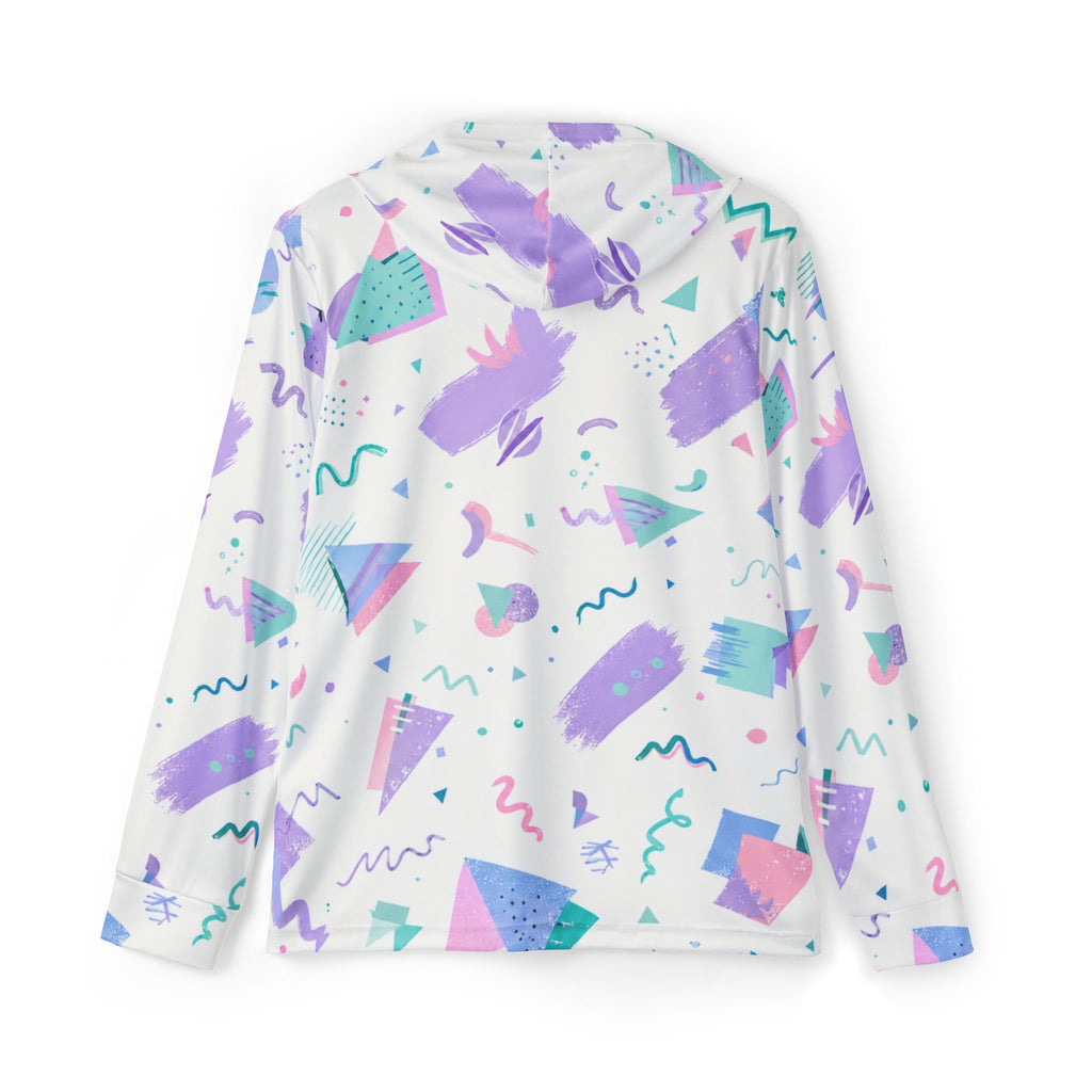 Golf Hoodie — Pastel 90s Memphis Print Performance Hoodie