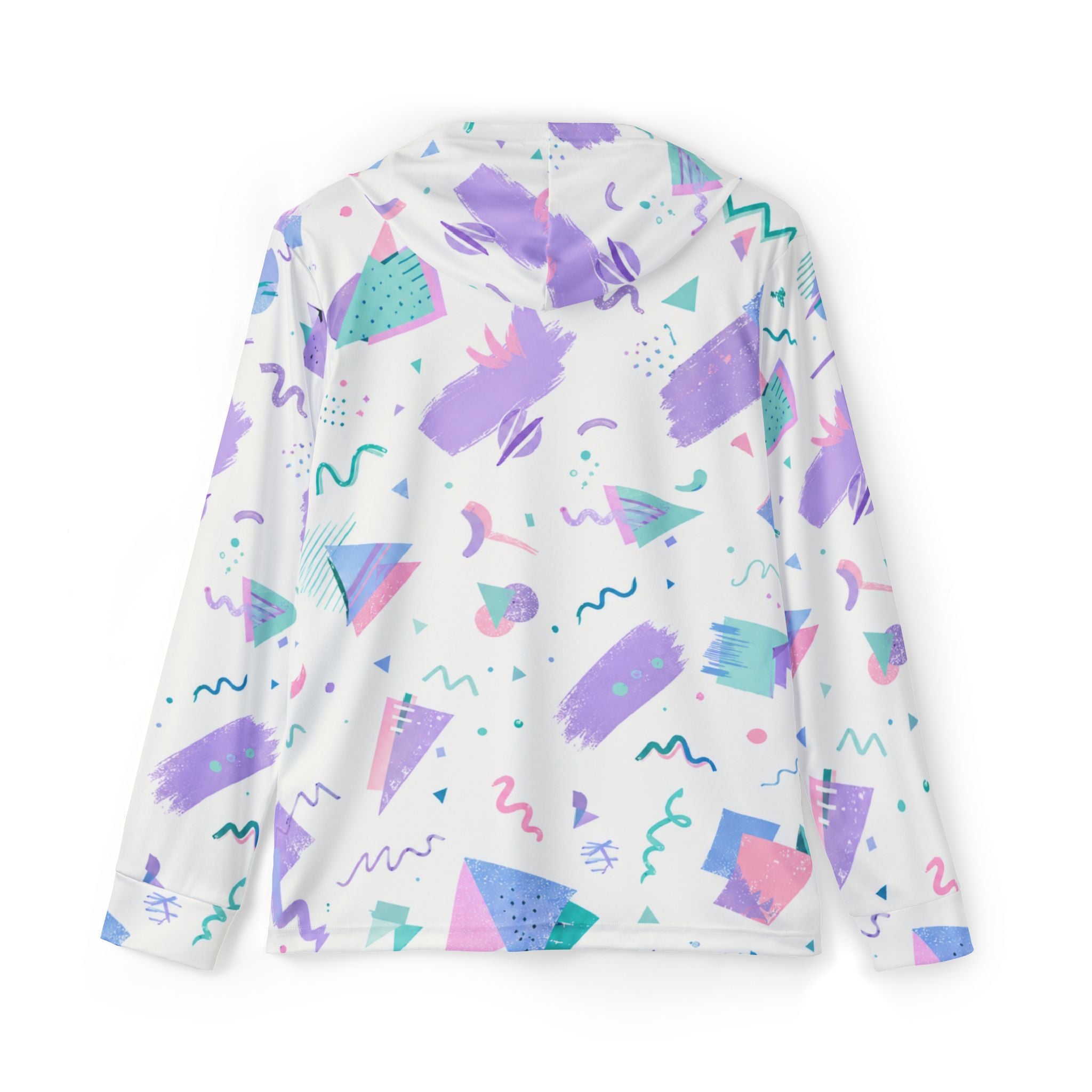 Golf Hoodie — Pastel 90s Memphis Print Performance Hoodie