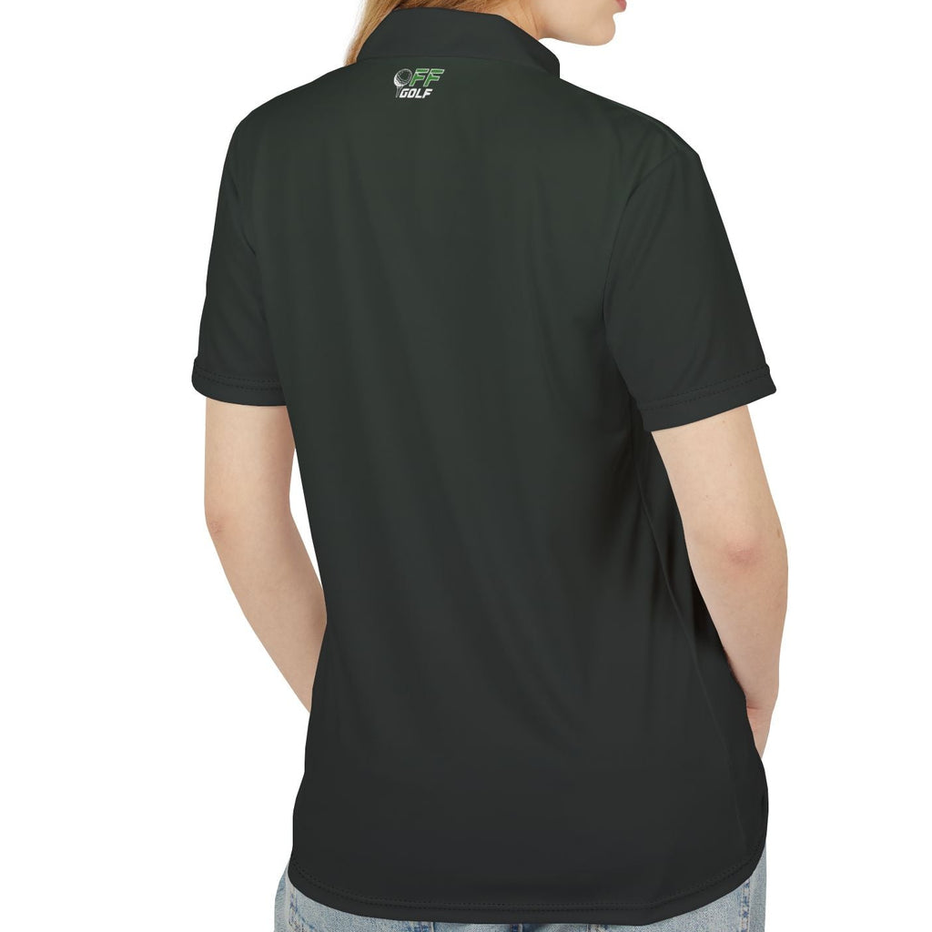 Golf Polo Shirt — Classic Black Performance Polo Shirt