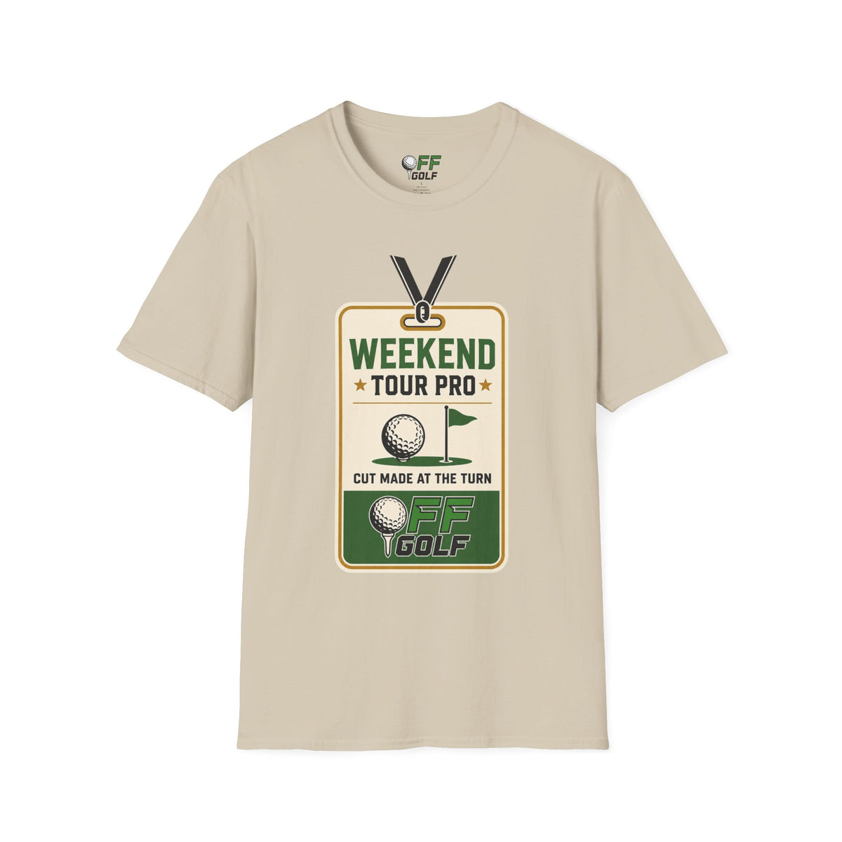 Weekend Tour Pro Golf T-Shirt - Front and Back Design (16 Colors)