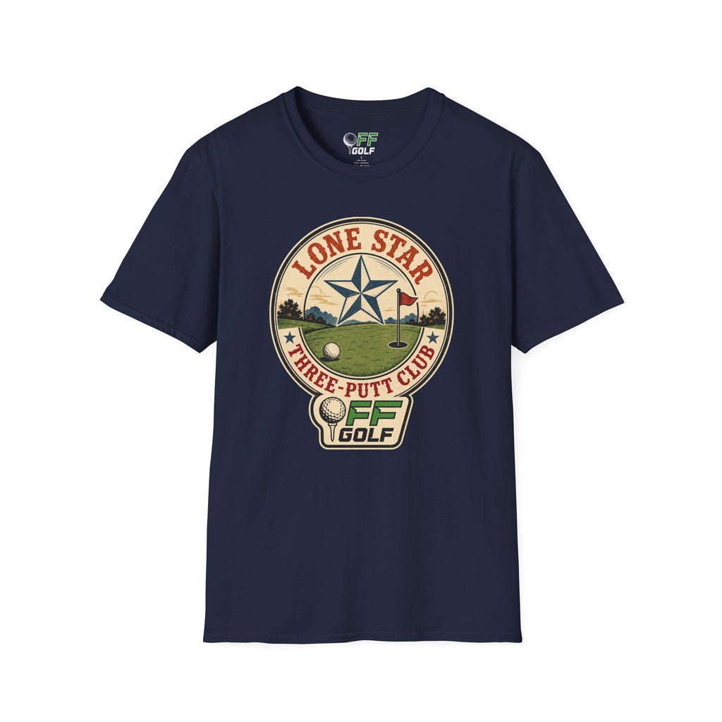 Lone Star Golf Vintage T-Shirt — Retro Texas 3 Putt Club Tee (16 colors)