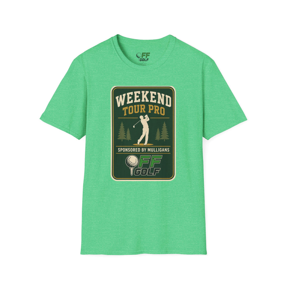 Golf T-Shirt — 'Weekend Tour Pro' Graphic Golfing Tee (16 Colors)