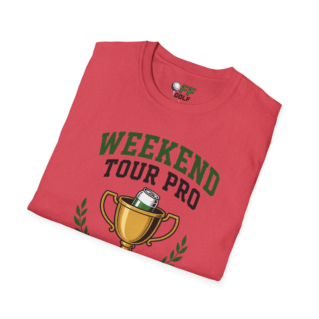 Weekend Tour Pro T-Shirt — Golf Trophy & Beer Graphic (16 Colors)