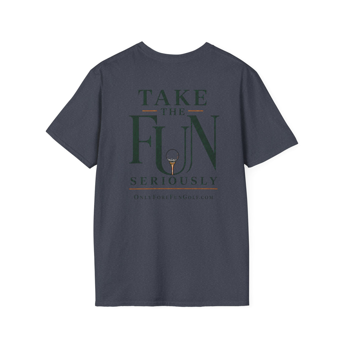 Golf Search Radius T-Shirt — Funny Golf Course Map Design (16 Colors)