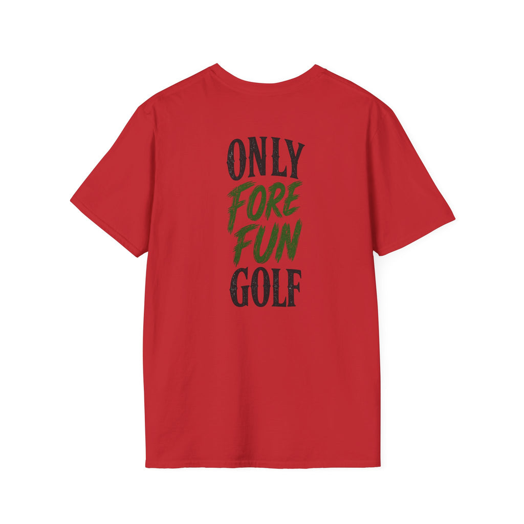 Alien Golf Retro Sunset T-Shirt — "Good Vibes & Bogeys" (16 colors)