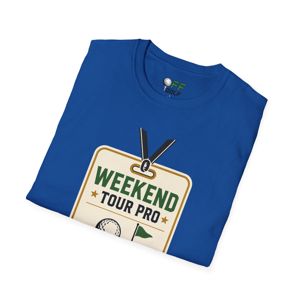 Weekend Tour Pro Golf T-Shirt - Front and Back Design (16 Colors)