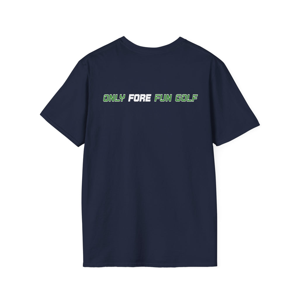 Bigfoot Golfer T-Shirt — Funny Sasquatch Putting Design Tee (16 colors)