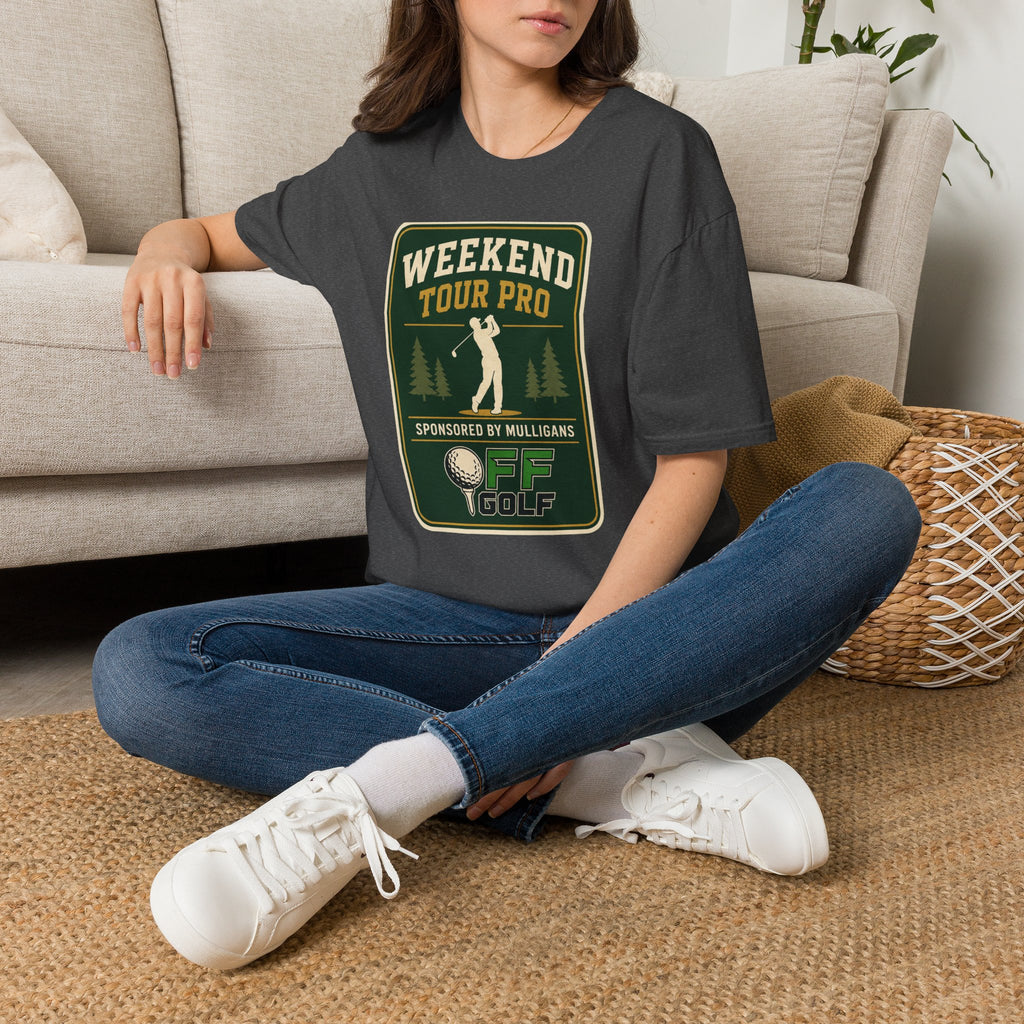 Golf T-Shirt — 'Weekend Tour Pro' Graphic Golfing Tee (16 Colors)