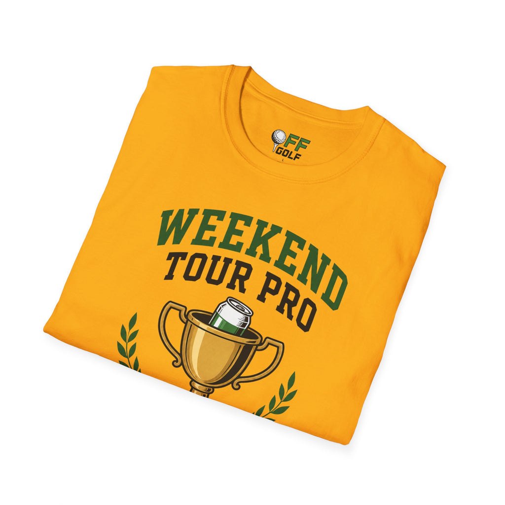 Weekend Tour Pro T-Shirt — Golf Trophy & Beer Graphic (16 Colors)