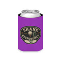 Regular or Slim Can Cooler — 'Shank Responsibly' Beverage Cooler - Purple