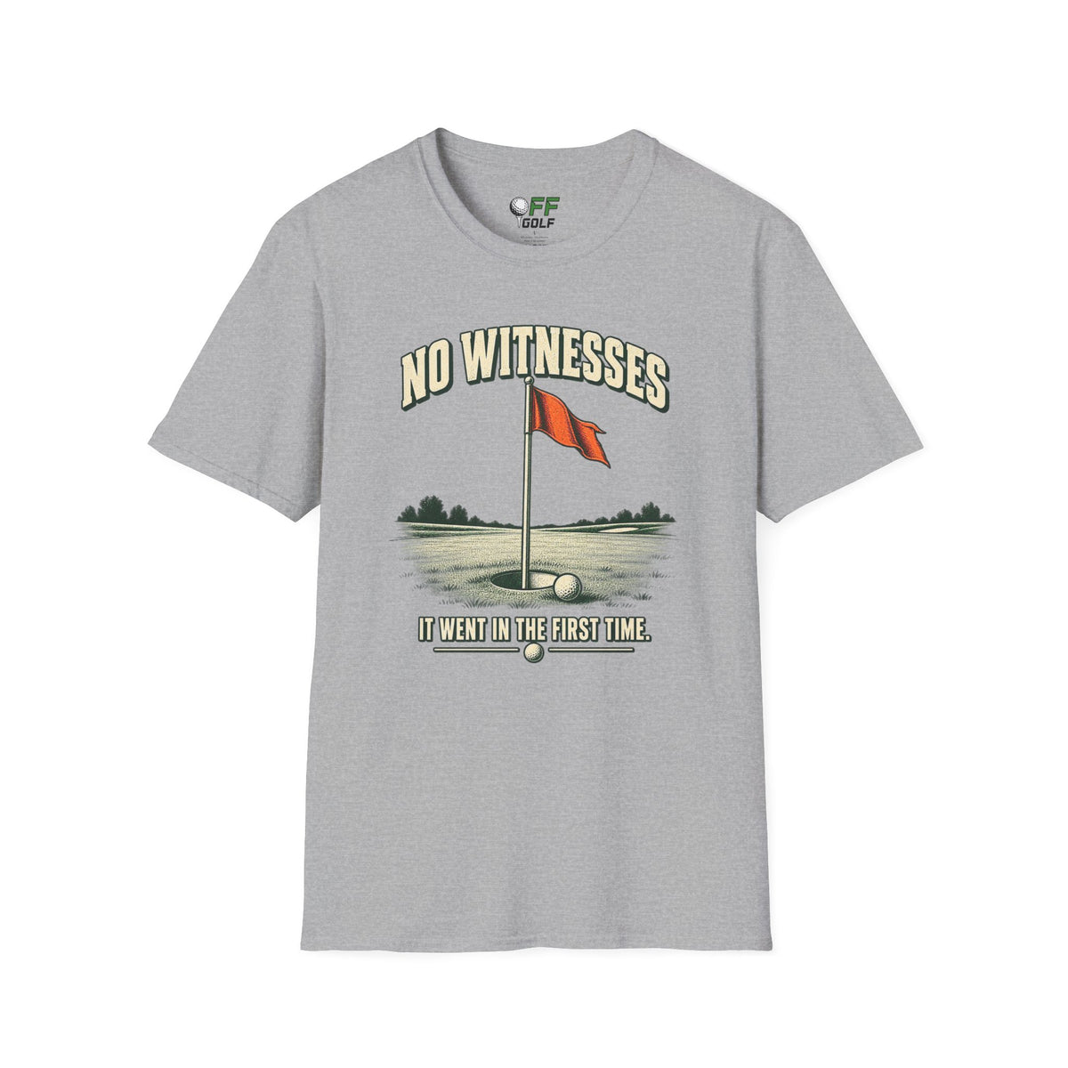 No Witnesses T-Shirt — Vintage Red Flag Graphic Tee (16 Colors)