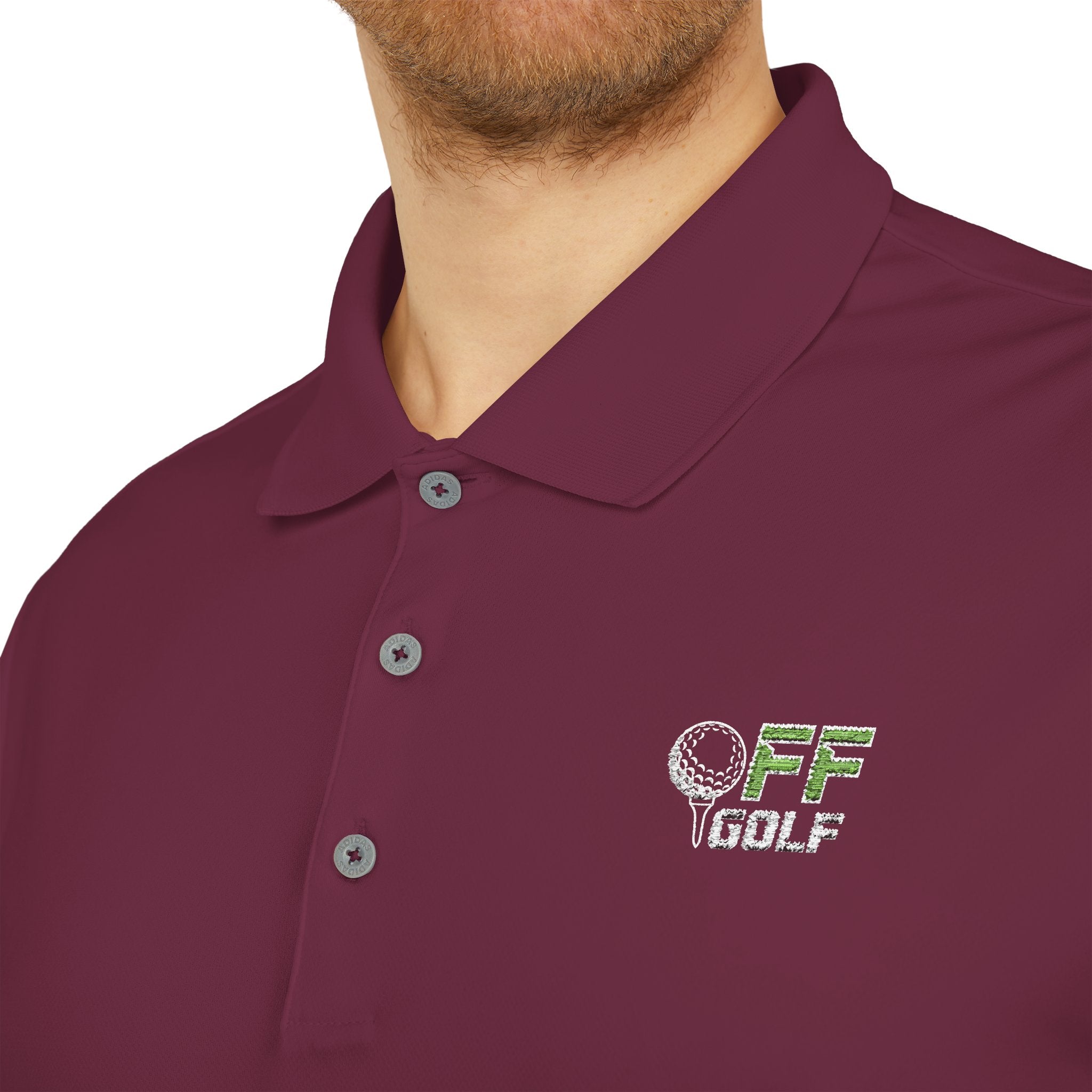 OFF Golf Performance Polo — Adidas Performance Golf Shirt (6 colors with white logo)