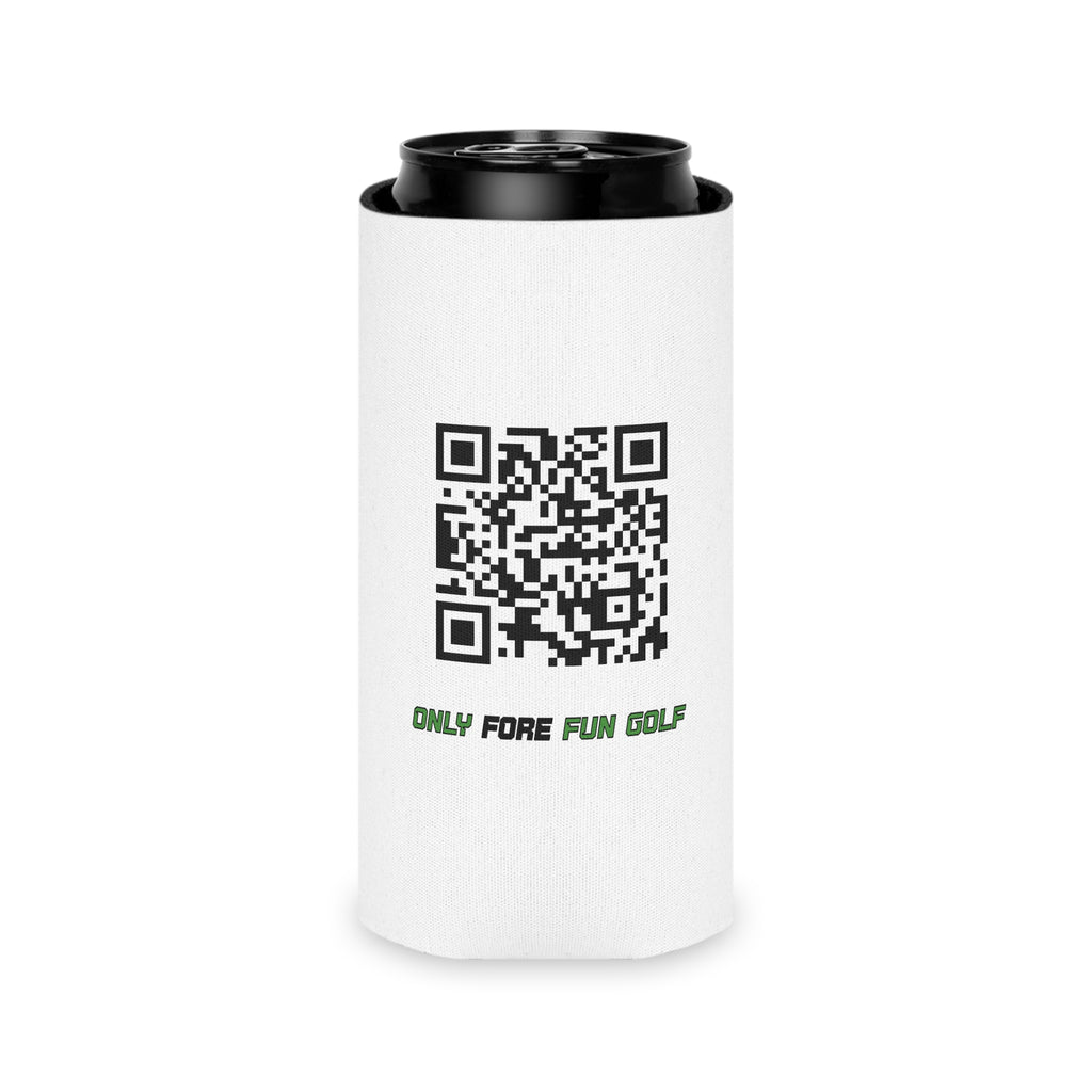 Regular or Slim Can Cooler — 'Shank Responsibly' Beverage Cooler - White