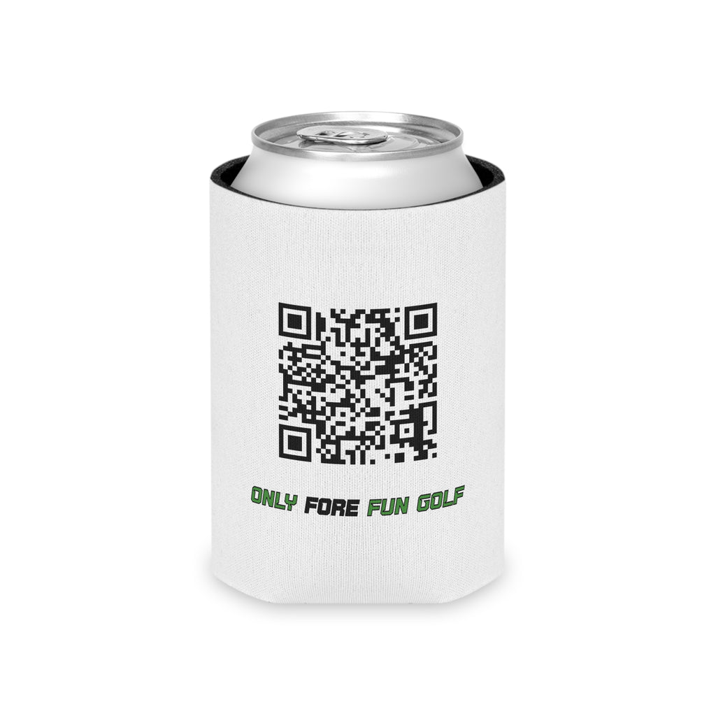 Regular or Slim Can Cooler — 'Take the Fun Seriously' Beverage Cooler - White