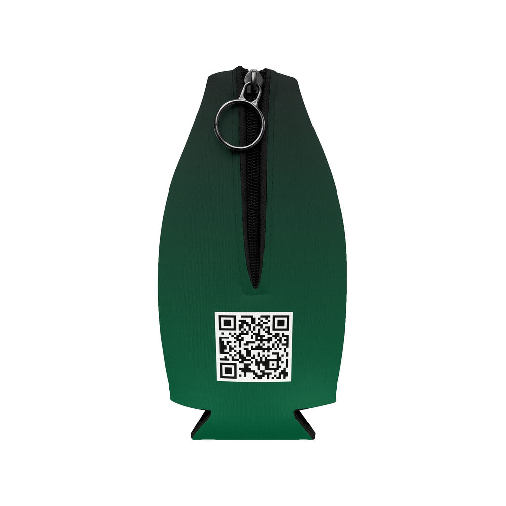 Golf Zip-Up Bottle Cooler Sleeve – "Off Golf" Neoprene Can Cooler with Zipper