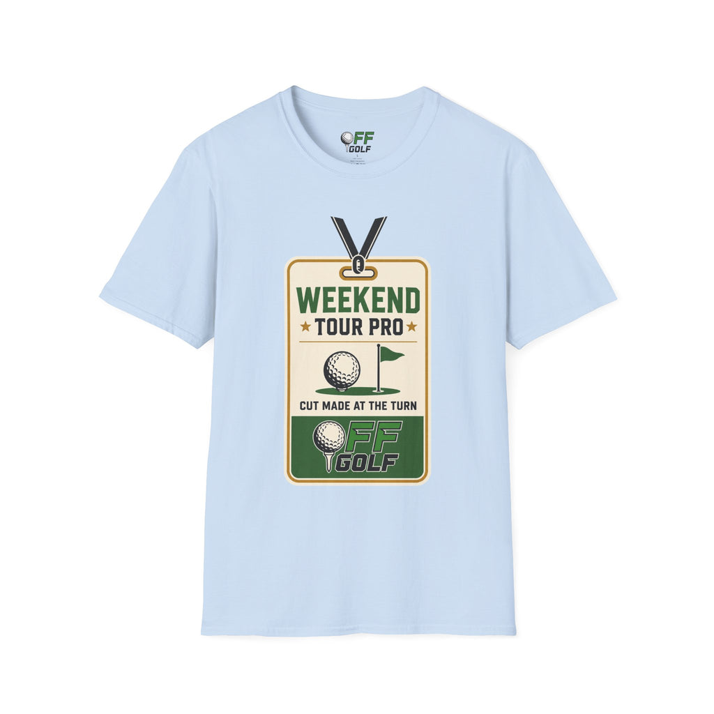 Weekend Tour Pro Golf T-Shirt - Front and Back Design (16 Colors)
