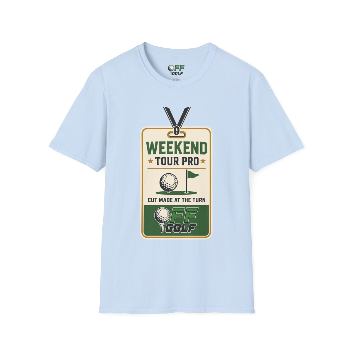 Weekend Tour Pro Golf T-Shirt - Front and Back Design (16 Colors)
