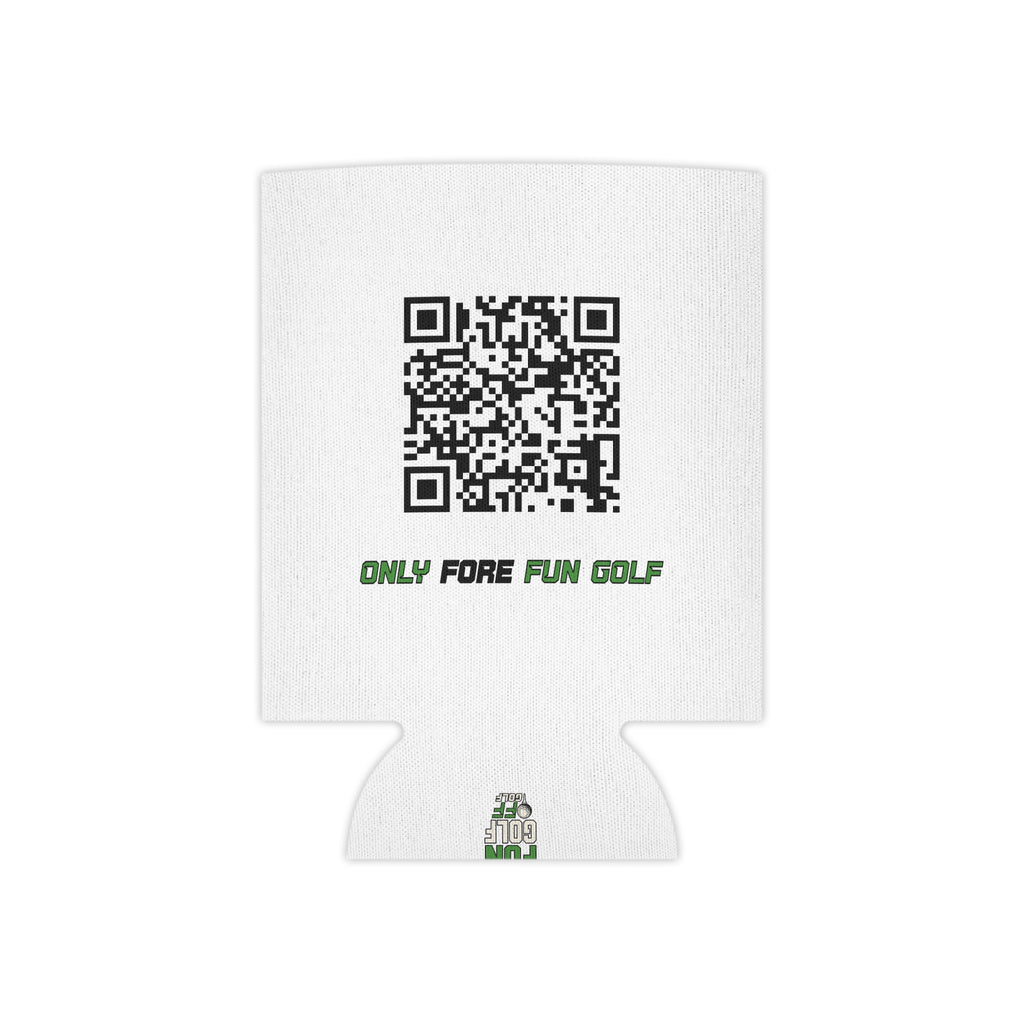 Regular or Slim Can Cooler — 'Take the Fun Seriously' Beverage Cooler - White