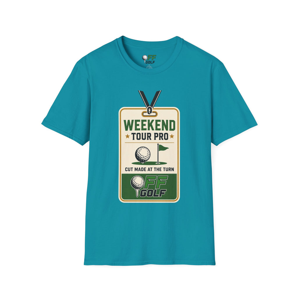 Weekend Tour Pro Golf T-Shirt - Front and Back Design (16 Colors)