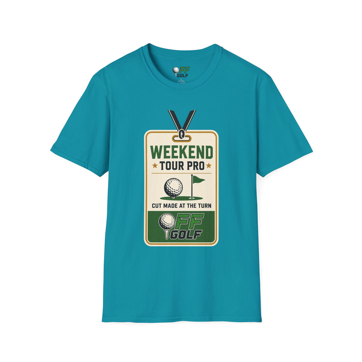 Weekend Tour Pro Golf T-Shirt - Front and Back Design (16 Colors)