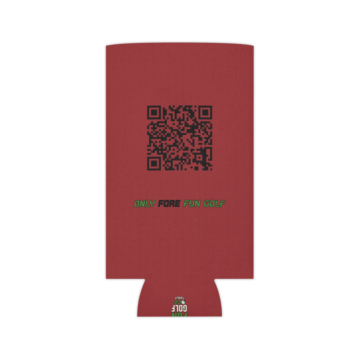 Can Cooler — 'Take the Fun Seriously' Beverage Cooler with QR Code Design - Red