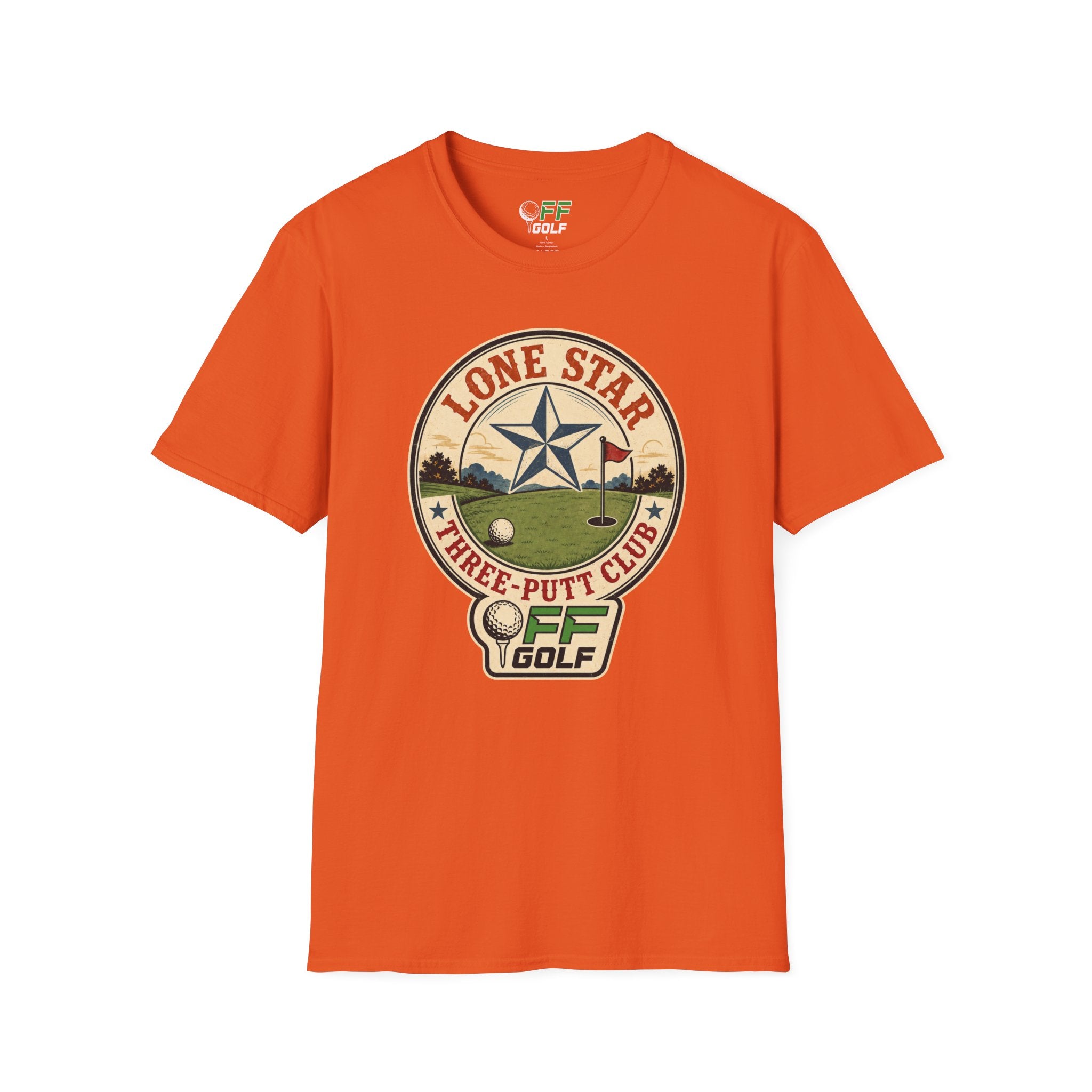 Lone Star Golf Vintage T-Shirt — Retro Texas 3 Putt Club Tee (16 colors)