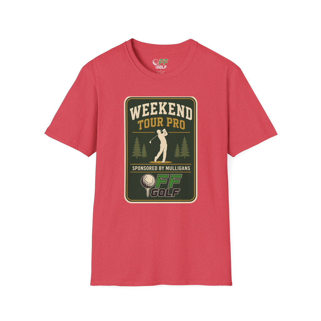 Golf T-Shirt — 'Weekend Tour Pro' Graphic Golfing Tee (16 Colors)