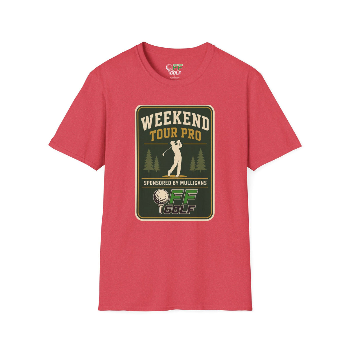 Golf T-Shirt — 'Weekend Tour Pro' Graphic Golfing Tee (16 Colors)