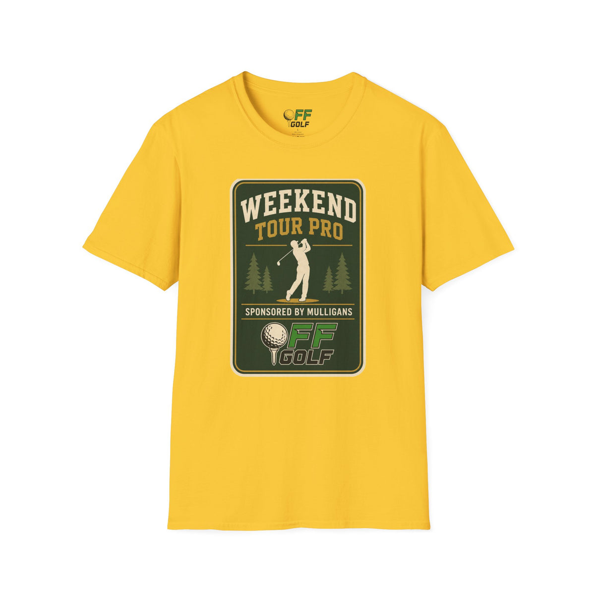 Golf T-Shirt — 'Weekend Tour Pro' Graphic Golfing Tee (16 Colors)