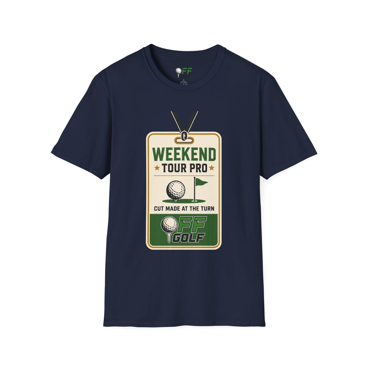 Weekend Tour Pro Golf T-Shirt - Front and Back Design (16 Colors)
