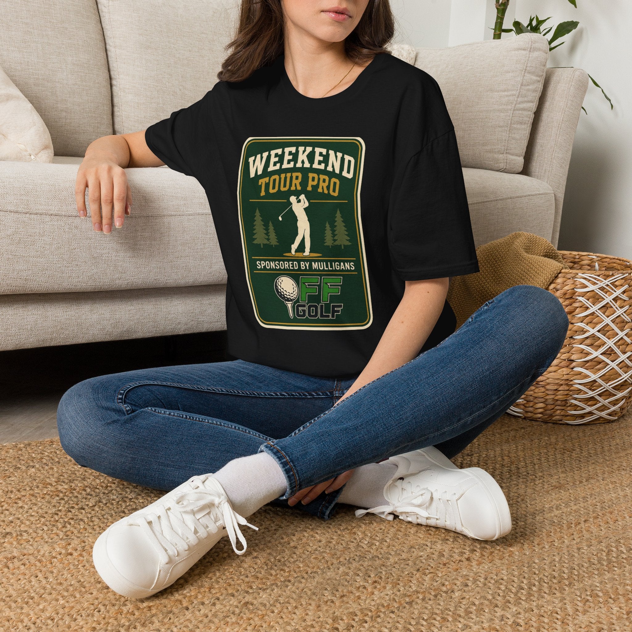 Golf T-Shirt — 'Weekend Tour Pro' Graphic Golfing Tee (16 Colors)