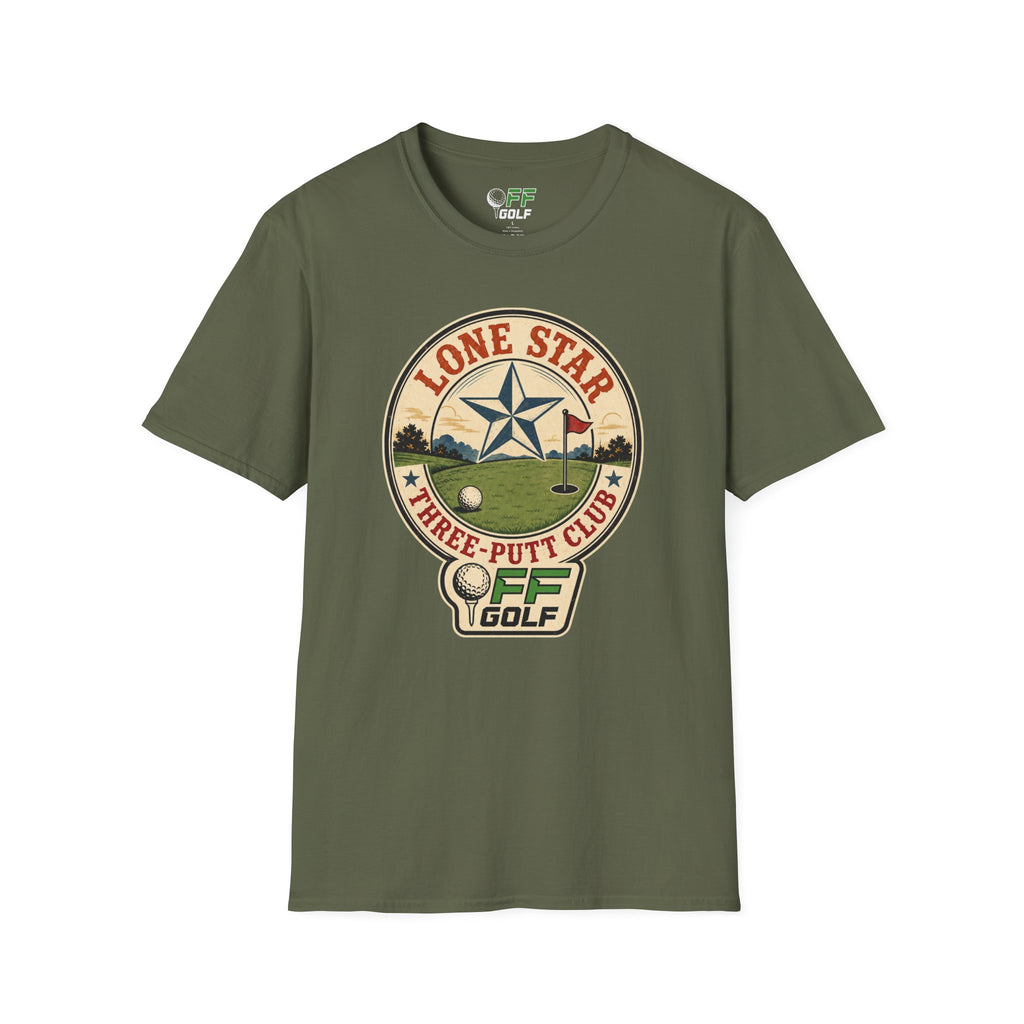 Lone Star Golf Vintage T-Shirt — Retro Texas 3 Putt Club Tee (16 colors)