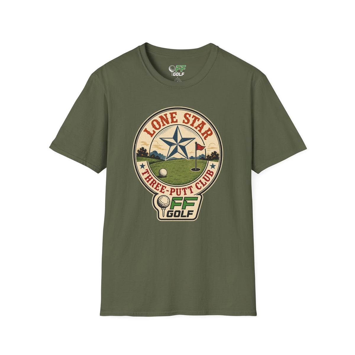 Lone Star Golf Vintage T-Shirt — Retro Texas 3 Putt Club Tee (16 colors)