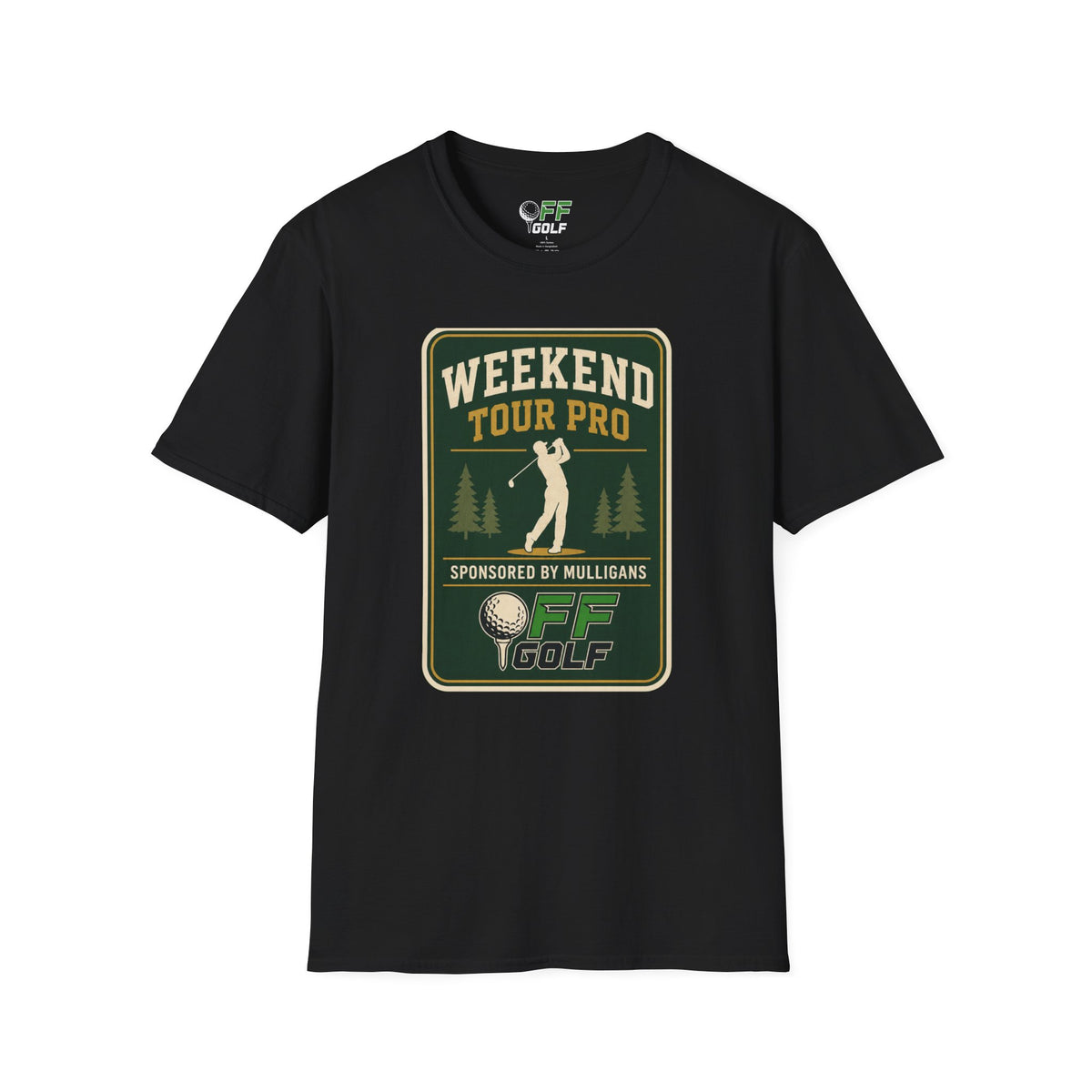 Golf T-Shirt — 'Weekend Tour Pro' Graphic Golfing Tee (16 Colors)
