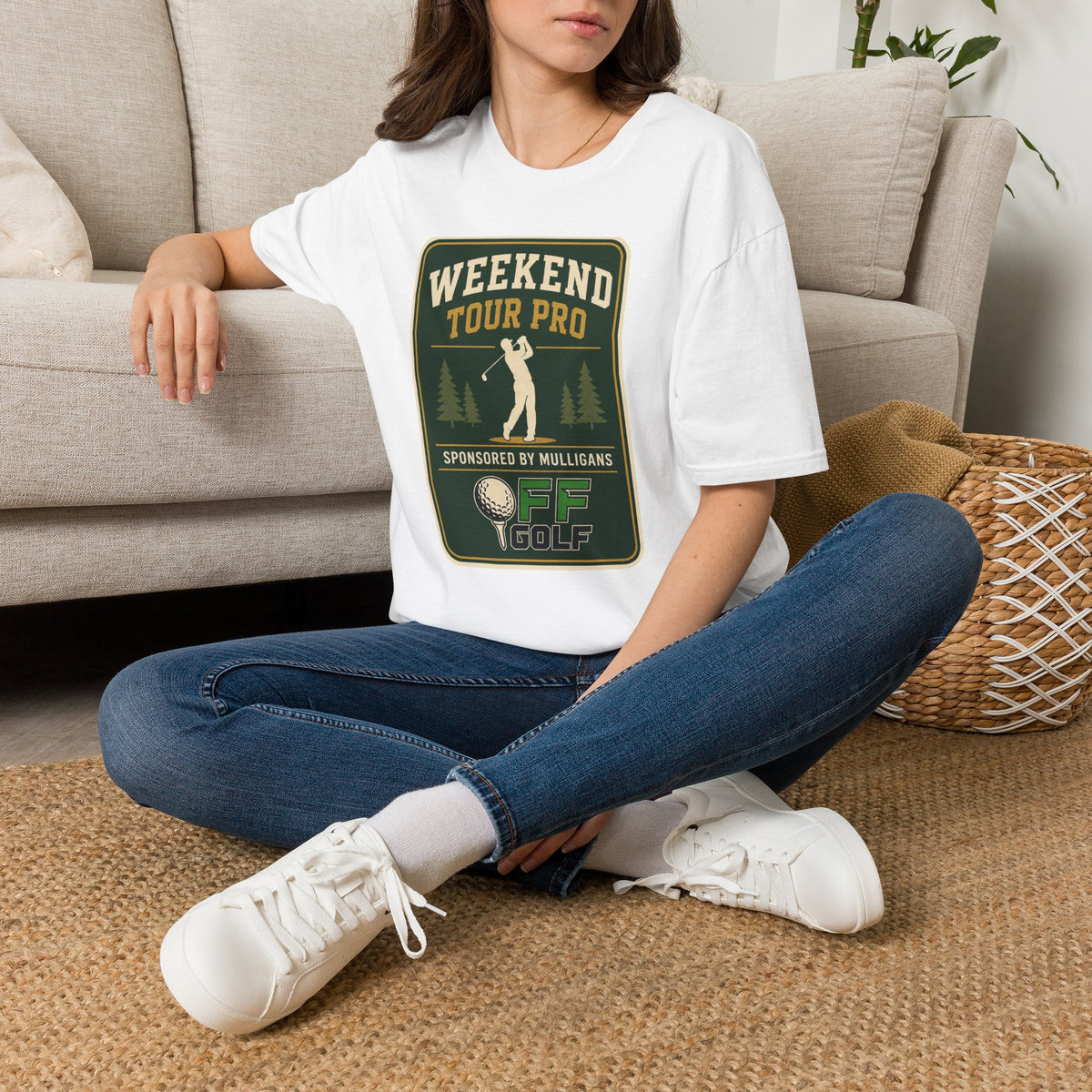 Golf T-Shirt — 'Weekend Tour Pro' Graphic Golfing Tee (16 Colors)