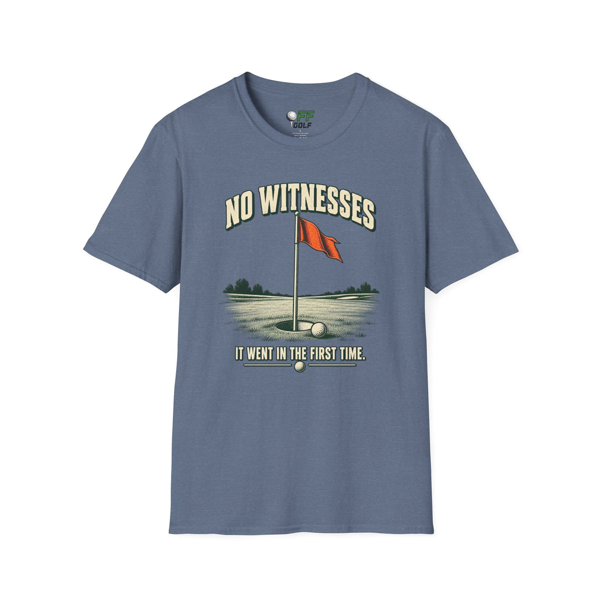 No Witnesses T-Shirt — Vintage Red Flag Graphic Tee (16 Colors)