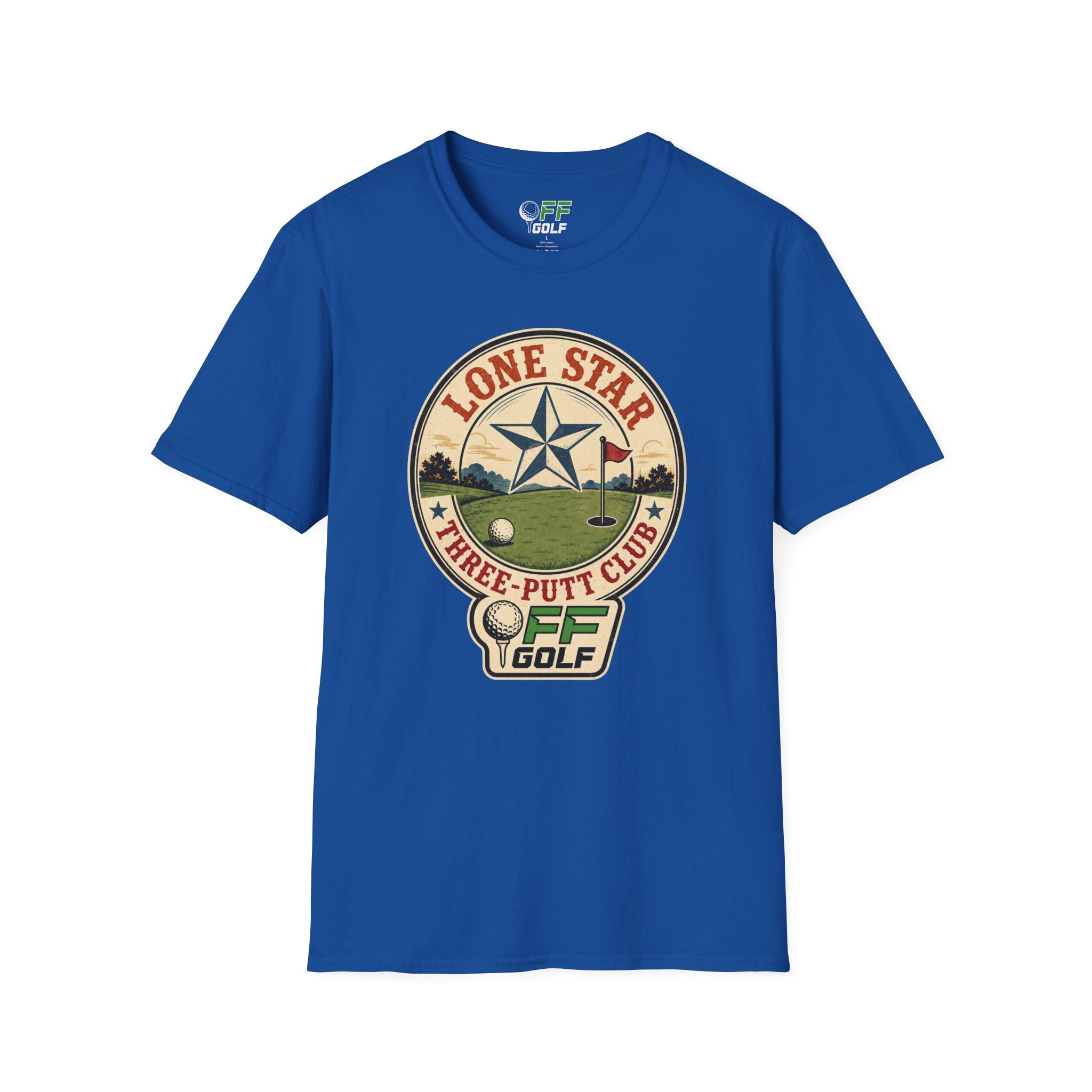 Lone Star Golf Vintage T-Shirt — Retro Texas 3 Putt Club Tee (16 colors)