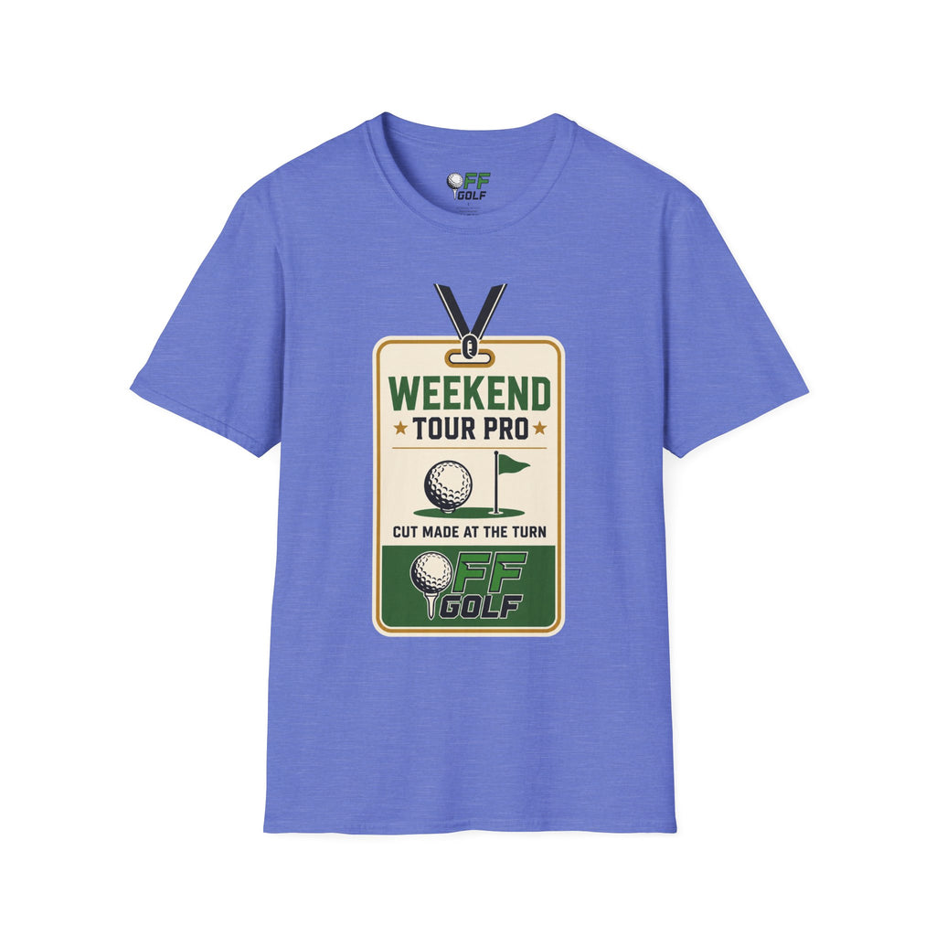 Weekend Tour Pro Golf T-Shirt - Front and Back Design (16 Colors)
