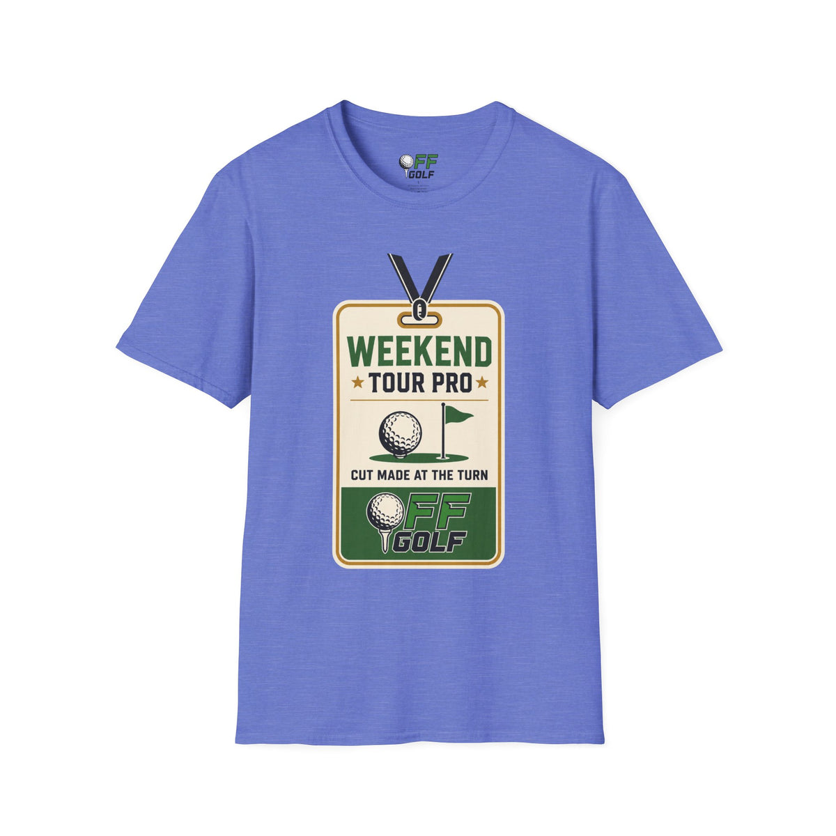Weekend Tour Pro Golf T-Shirt - Front and Back Design (16 Colors)