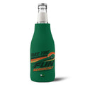 Zip-Up Bottle Cooler Sleeve — "Take the Fun Seriously" Golf Beverage Cooler - Green