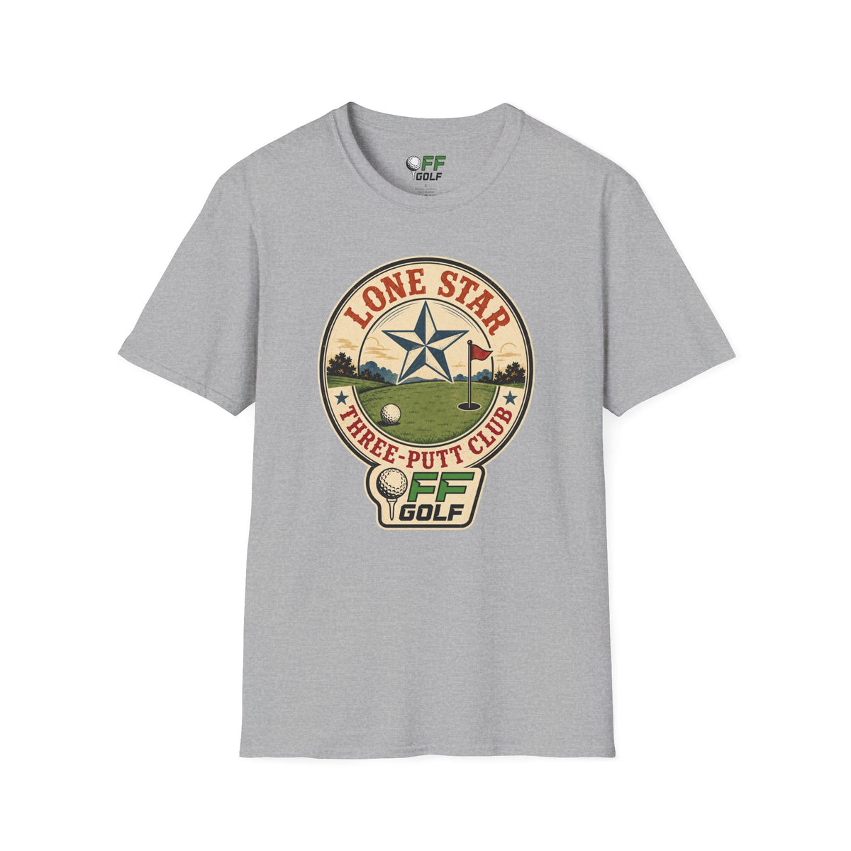 Lone Star Golf Vintage T-Shirt — Retro Texas 3 Putt Club Tee (16 colors)