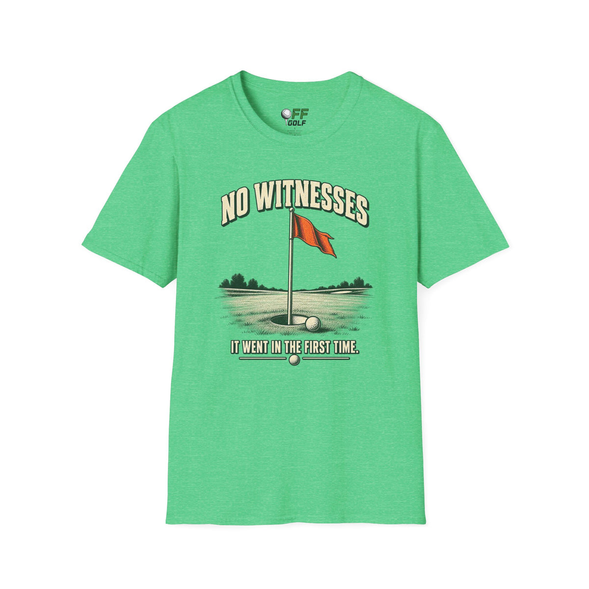 No Witnesses T-Shirt — Vintage Red Flag Graphic Tee (16 Colors)