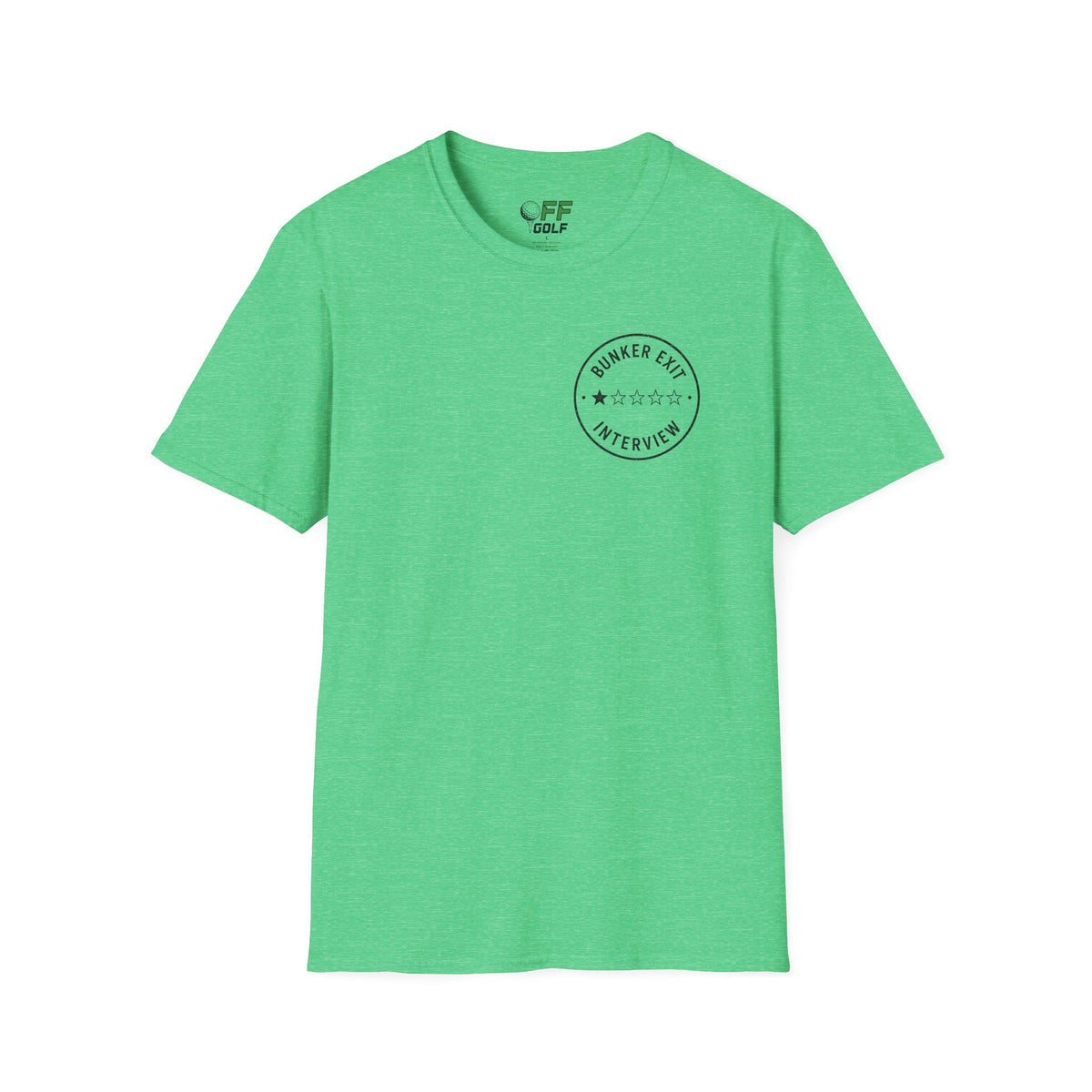 Bunker Exit Interview T-Shirt — Minimal Badge Graphic Tee (16 Colors)