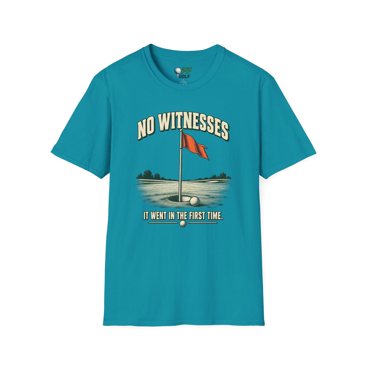 No Witnesses T-Shirt — Vintage Red Flag Graphic Tee (16 Colors)