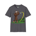 Sasquatch Golf Graphic T-Shirt — Bigfoot Golfer Funny Tee (16 colors)