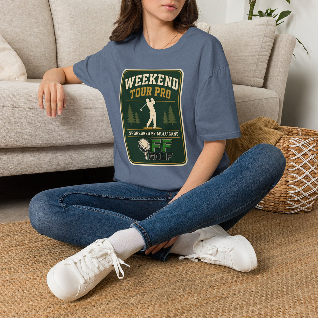 Golf T-Shirt — 'Weekend Tour Pro' Graphic Golfing Tee (16 Colors)